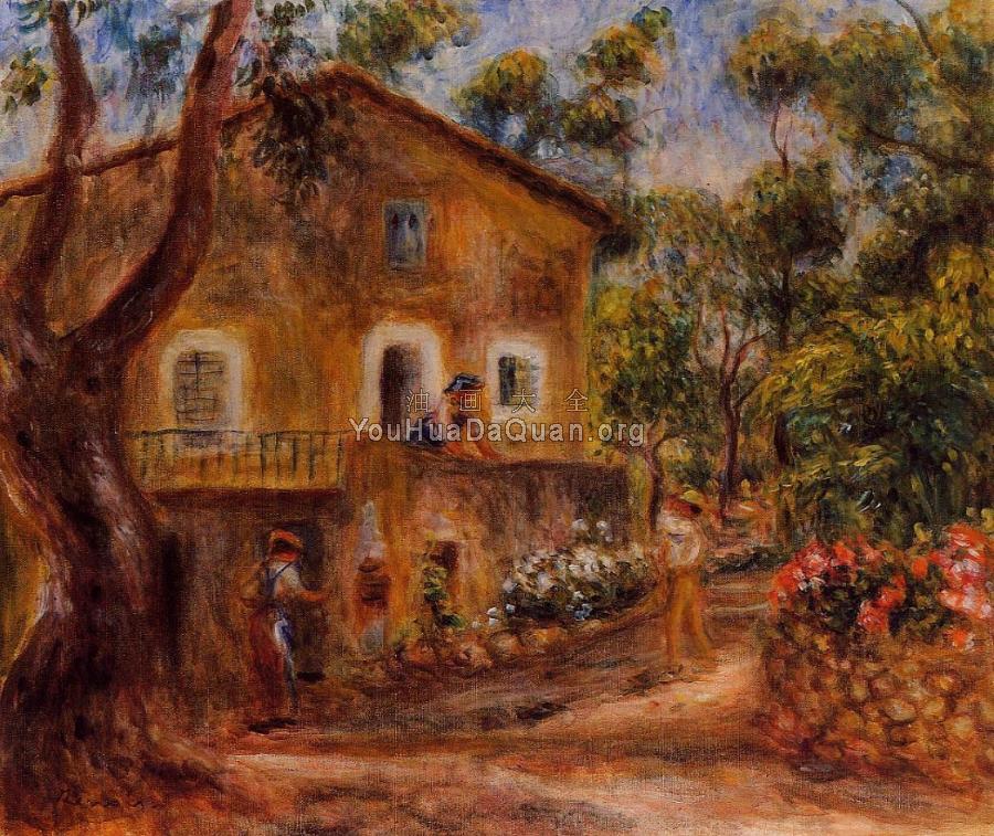 House in Collett at Cagnes - 皮埃尔·奥古斯特·雷诺阿